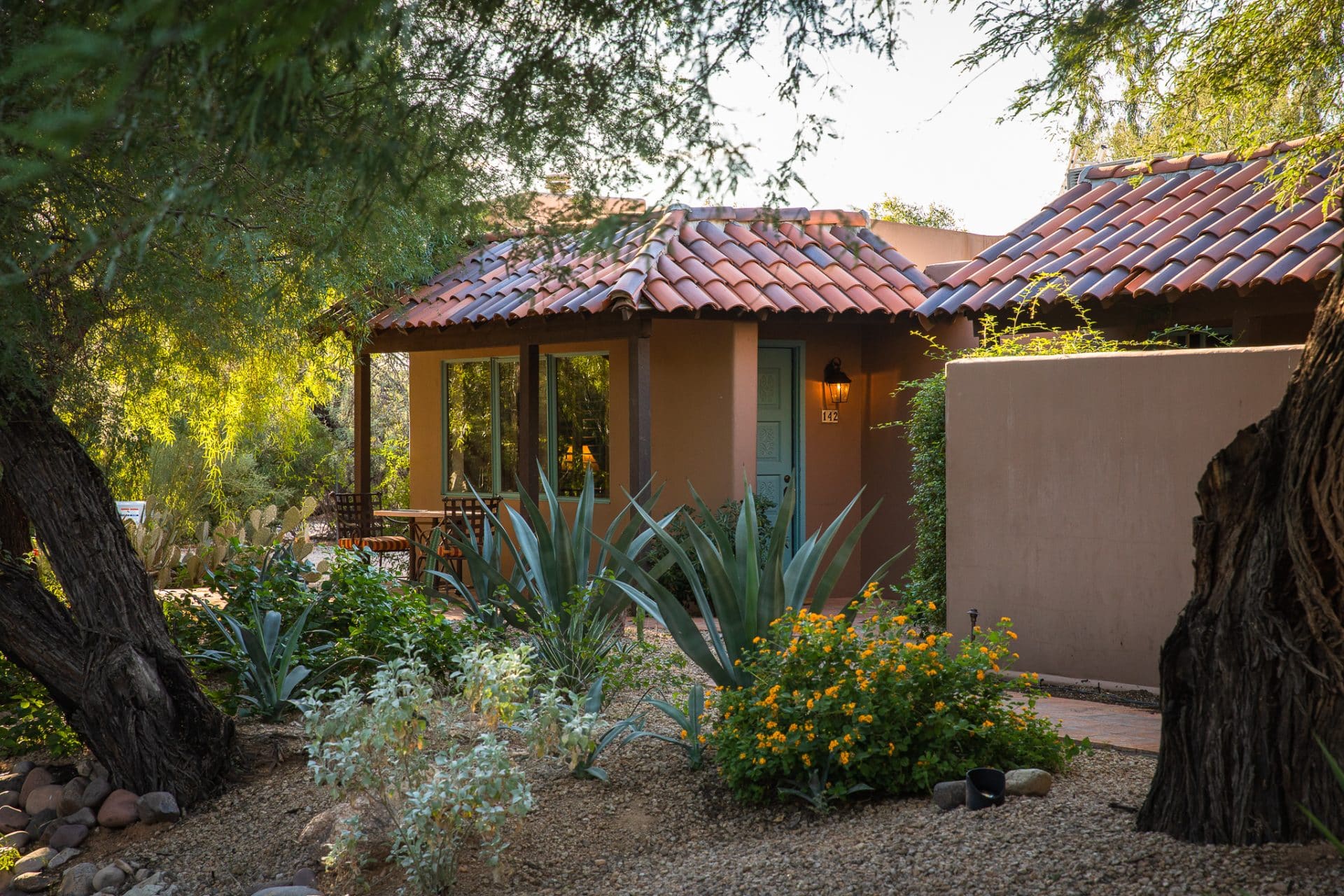 Exterior of a casita at The Hermosa Inn.